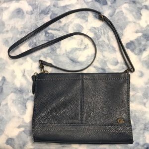 The Sak Blue Leather Crossbody Bag